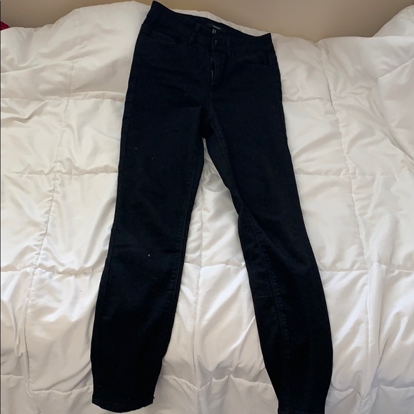 Forever 21 Denim - SUPER HIGH WAISTED black skinny jeans